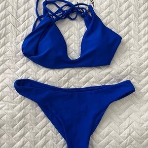 Zaful Royal Blue Bikini Set